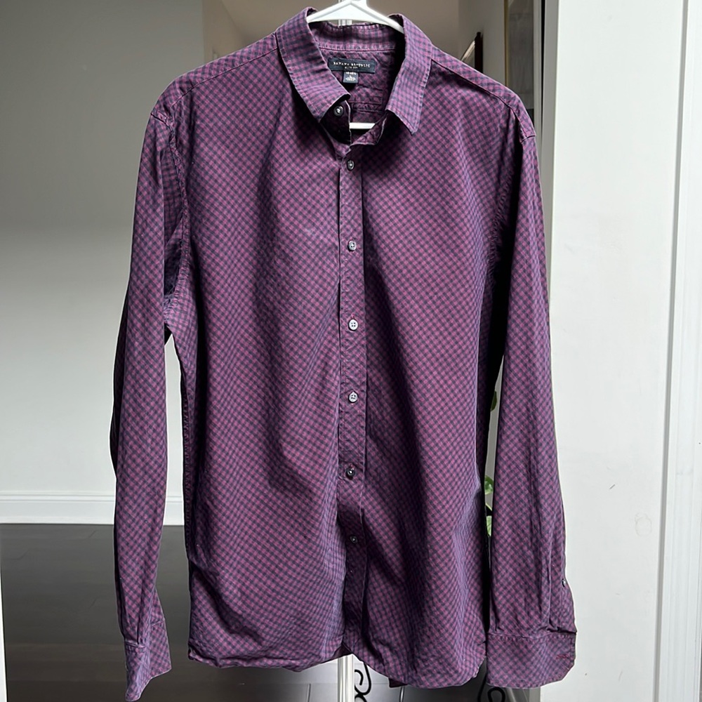 Banana Republic Slim Fit Men’s Dress Shirt Size L (16-16 1/2)